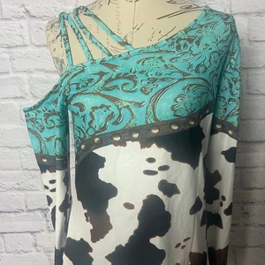 Western Women’s Off Shoulder Top - Picture 1 of 7