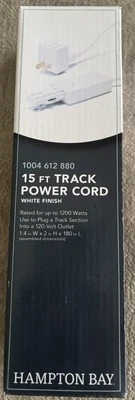 HAMPTON BAY 15Ft Tack Power Cord  1004 612 880 120V outle t-NEW in Box-1200watts - Image 1 of 3