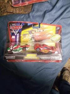 DISNEY PIXAR CARS FRANCESCO BERNOULLI KA CIAO LIGHTNIG MCQUEEN New 2-PACK 2011 - Picture 1 of 2