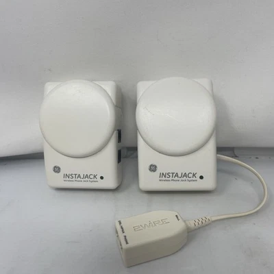 GE Instajack 2 Wireless Phone Jack 2 System Model 86597 Base & Extension - Image 1 of 4