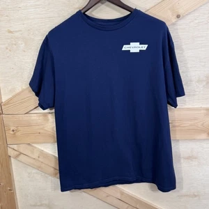 Chevrolet Shirt Mens XL Blue American Classic Camaro USA Flag Muscle Car Graphic - Picture 1 of 7