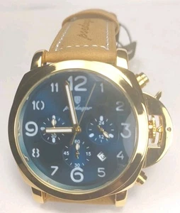 Giorgio Martino Watch Poedagar , Gold With Blue Dial,44mm, NWT - Picture 1 of 6