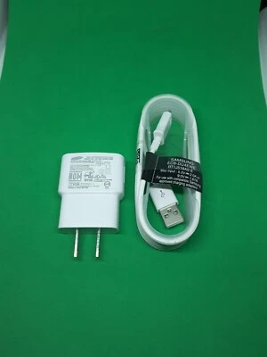 Samsung 5V 1A Travel Power Adapter W/ Micro USB Cable ETA0U61/JWE + ECB-DU4EWE - Image 1 of 4