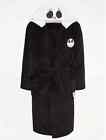 Mens Dressing Gown ADULT Black Pjs Bathrobe size  XL Nightmare Before Christmas