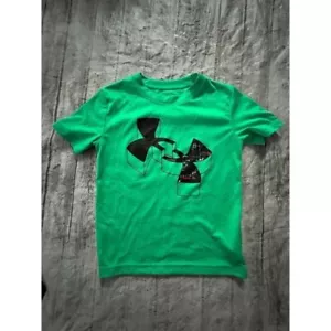 Boys Under Armour Shirt green size 4 short sleeve - Picture 1 of 5