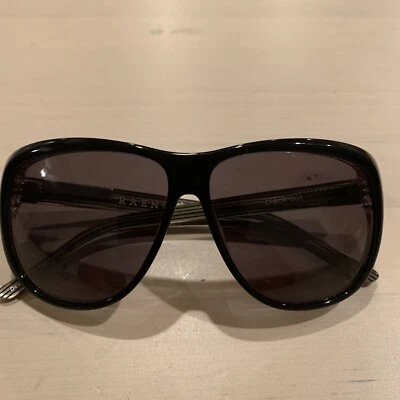 Женские солнцезащитные очки RAEN OPTICS Schade черные/коричневые в тонкую полоску новые без ценников - Изображение 1 из 4