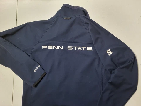 Penn State Softshell Columbia Jacket Navy Blue Mens Size M Cover