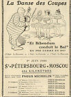 PNEUS MICHELIN BIBENDUM CONDUIT LE BAL PUBLICITE 1908