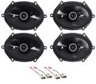 Kicker 6x8" Front+Rear Factory Speaker Replacement Kit For 1999-2003 Ford F-150