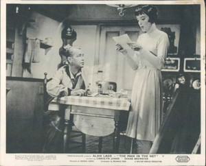MAN IN THE NET ALAN LADD CAROLYN JONES ORIGINAL LOBBY CARD