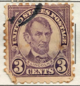 USA - 1923 Abraham Lincoln, 1809-1865 - 3 Cents - Picture 1 of 1