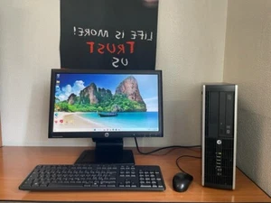 POSTAZIONE COMPLETA ECONOMICA PC MONITOR 20" TASTIERA E MOUSE WINDOWS 7 64BIT - Foto 1 di 5