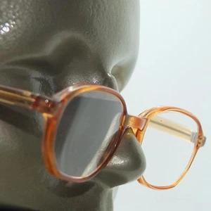 Reading Glasses Classic Librarian Butterscotch Amber Frame +3.25 Lens Strength - Picture 1 of 4