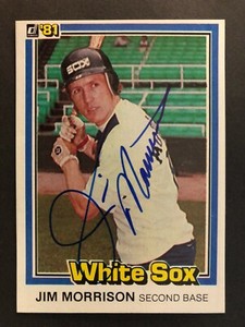 1981 Donruss Card, SIGNED: Jim Morrison #158