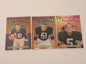 2001 Bowman's Best Football Vintage Best Insert Lot Of 3 Gifford Butkus Hornung  - Bild 1 von 5