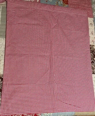 NUEVO forro de lavandería Pottery Barn Kids guinga rojo blanco Foto 1 de 3