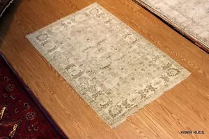 _LIGHT_COLOR_RUG_3' X5' Tappeto decorativo beige avorio tinto vegetale morbido/mudato - Foto 1 di 11