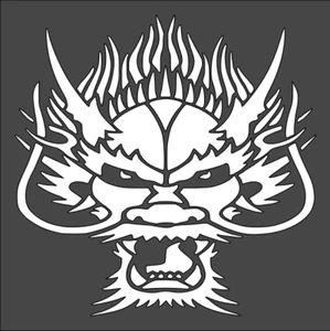 1- 5.5x5.5 inch Stencil, (VH-3) Chinese Dragon (6mil) - Picture 1 of 2