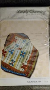 "Along the Garden Path" Lap Quilt Pattern from The Button Bush Size 43" x 53" - Imagen 1 de 2