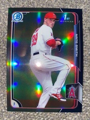 2015 Bowman Chrome Prospects Black Asia Refractors Card #BCP90 Nate Smith - Image 1 of 2