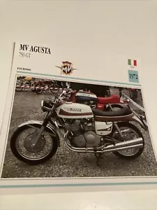 Mv Agusta 750 Gt 1972 Tarjeta Moto Desde Colección Atlas Italia - Imagen 1 de 2
