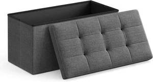 Sitzbank mit Stauraum Polsterbank Sitzhocker Sitztruhe belastbar bis 300 kg - Bild 1 von 11