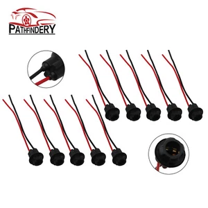 US Location 10Pcs T10 194 168 Wiring Harness Socket Extension For Pigtail Light - Picture 1 of 9