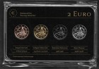 Spanien 2014, 2 Euro Prestige Coinset, Gold, Platin, Ruthenium, Neu, OVP,SELTEN 
