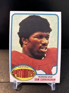 1976 Topps Football Sam Cunningham New England Patriots #434 - Imagen 1 de 2