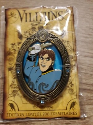 Prendedor Disney Disneyland París DLP Villanos Marco Serie Hans Frozen LE 700 Foto 1 de 2