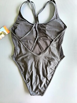 Badeanzug Netz schwarz Gr. 80 C / L  40 / 42 Neu mit Etikett  Badeanzug Mesh - Bild 1 von 4