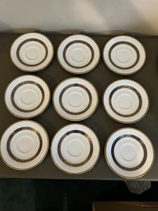 Royal Doulton Harlow 9 Piece Saucer Set - Picture 1 of 2