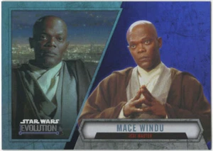 2016 Topps Star Wars Evolution "PURPLE LIGHTSABER" Parallel Card #79..MACE WINDU - Picture 1 of 1