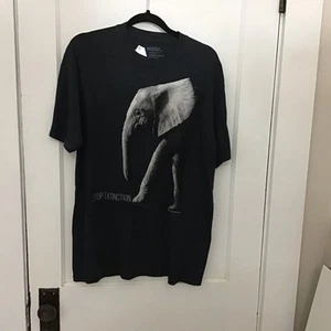 Neu ohne Etikett The Mountain T-Shirt schwarz Elefant 100 % Baumwolle Large - Bild 1 von 4