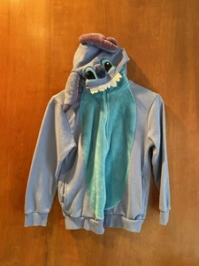 Disney Parks Lilo and Stitch Full Zip Fleece Hoodie Youth Large - Picture 1 of 17