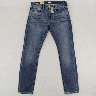 Pantalones de mezclilla elásticos ajustados J Crew 250 para hombre talla 32x30 azul algodón elastano Foto 1 de 4