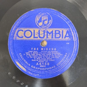 Columbia A6158 – Florodora / The Mikado Vocal Gems 78rpm – Columbia Light Opera - Picture 1 of 7