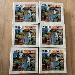 Wildlife Explorer Set of 6 Binders W/Animal Fact Cards Sets 1-8 Over 1000+ Cards - Picture 1 of 22