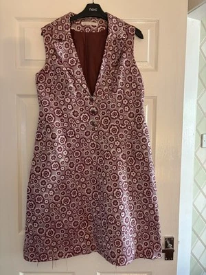 Vintage 60s Dress Chest 36” Waist 34” - Image 1 of 4