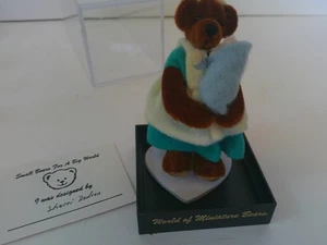 World of Miniature Bears Sherri Dodson Nurse &  Baby Bear Old Store Stock - Picture 1 of 3
