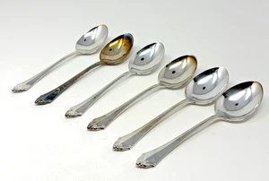Oneida Community - Belcourt - Silverplate - USA - 7 cucchiai da zuppa da 1/4" - lotto di 6 - Foto 1 di 4