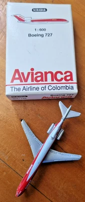 AVIANCA Colombia .Boeing 727-200. Schabak# 906/140. Escala 1:600. Modelo en caja Foto 1 de 2
