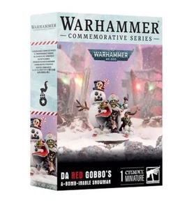 Muñeco de nieve Da Red Gobbo's A-Bomb-Inable 40K conmemorativo coleccionista Gobbo nuevo en caja - Imagen 1 de 1
