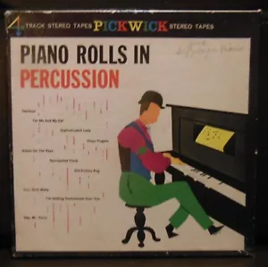 Piano Rolls in Percussion - No Artist - 4 Track 3 3/4 IPS Reel to Reel Tape - Bild 1 von 5