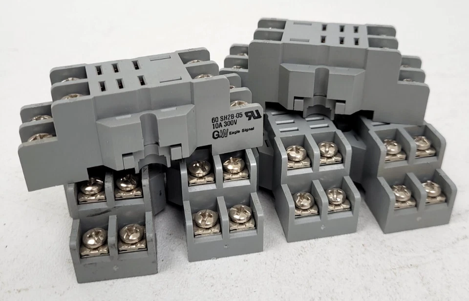 (Lote de 6) 60SH2B-05 G+W Eagle Signal 10 Amp 300 Voltios Base de Enchufe - Nuevo Foto 1 de 4