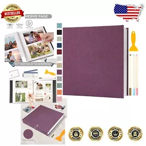 Elegant Self-Adhesive Photo Album with 120 Pages for Wedding & Family Memories - Picture 1 of 8