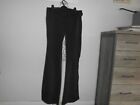 Preowned, Topshop- TALL, Black, Flared, TieBelt, Glossy Trousers- 12UK- Leg  34"