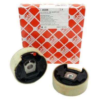 2xFebi 45308 Motorträgerlagersatz Oben Unten für VW Golf 5 6 Passat 3C Touran CC - Bild 1 von 4