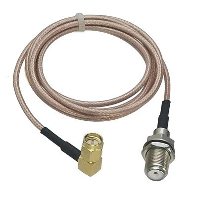 5FT RG316 F TV Female to SMA Male Plug Angle Connector RF Coaxial Cable Adapter - Image 1 of 3