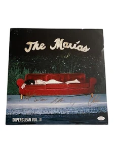 The Marias Full Band Signed 14x14 Superclean Vol. 2 & 1 Poster Autograph JSA COA - Picture 1 of 14